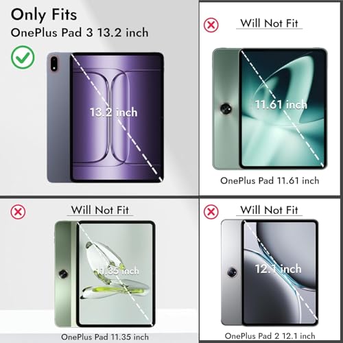 Image of compatible with OnePlus Pad 3 13.2 Inch Tab Tempered Glass Screen Protector Guard Full Screen Coverage Edge to Edge with Easy Installation kit | Anti-Scratch & Smudge Proof | (1+ Pad3)