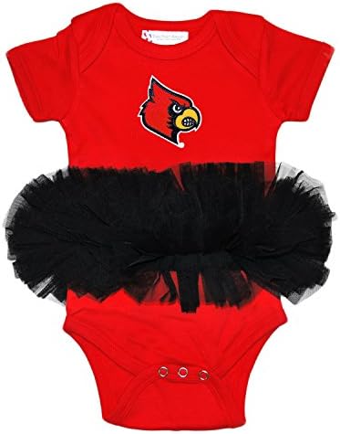 Two Feet Ahead girls Infant Tutu Creeper, Red/Black, 6 Months US