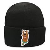 Scooby Doo Beanie for Kids and Adults Winter Hat Officially Licensed Black - One Size