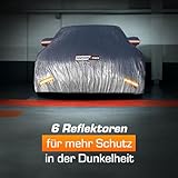 Upgrade4cars Autoabdeckung Outdoor Vollgarage | Auto Abdeckplane Komplett für alle Jahreszeiten | Autoplane Universal | Pkw Größe: M 431 * 165 * 120 cm