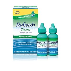 Refresh Tears, Lubricant Eye Drops, 2 Bottles .5 fl oz (15 ml)