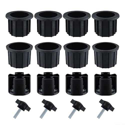 ZWEquipint Outdoor-Regenschirm-Abdeckungs-Set, Ersatzösen, Zubehör, mit Edelstahl-Schrauben, für Garten-Sonnenschirm-Ständer, Stangen-Stabilisator (16-teilig)