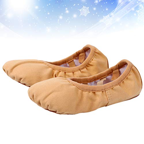 EXCEART Sapatos de Prática de Dança Sapatos de Balé de Ioga para Mulheres (Tamanho Marrom Claro 45 2