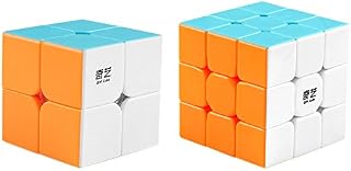 Coogam Qiyi Speed Cube Bundle 2x2 3x3 Magic Cube Set Qidi s 2x2