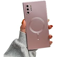 Doowear Galaxy Note 10 + Plus Case Magnetic [ شاحن Magsafe ] اللاسلكي المضاد للخدش حماية كاملة للكاميرا حماية سليكونية رفيعة لـ Samsung Galaxy Note 10 Plus 6.8 "-Pink