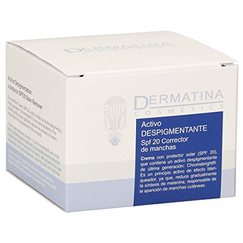 Dermatina Crema Activo Despigmentante Spf 20 Tarro, Vanilla, 50 Mililitro