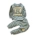 Produktbild Btruely Pullover Set Kleinkind Unisex Kinderbekleidung Baby Clothes Set Langarm Spielanzug + Hosen Kappe Outfits Kinder