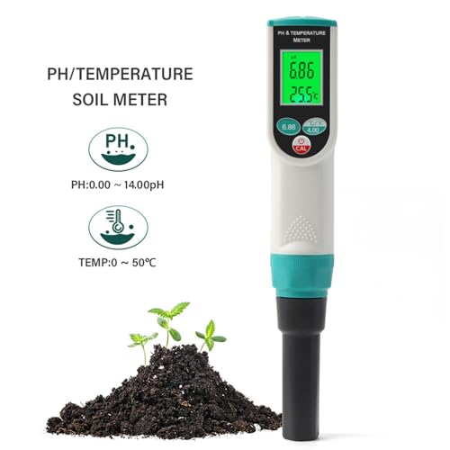 Moniteur de test de sol agricole numérique avec arrêt automatique intégré