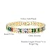 CiNily Tennis Bracelets for Women Rainbow Cubic Zirconia Bracelet 14K Yellow Gold Plated Hypoallergenic Slider Bracelet Jewelry