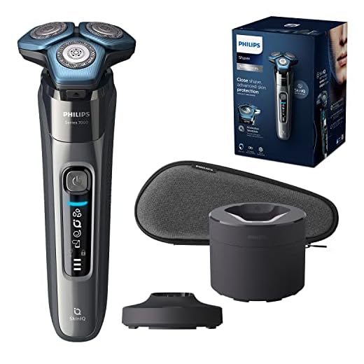 Philips Elektrisk rakapparat Series 7000 - Våt- och torrakning - Antifriktionsbeläggning - Rörelsekontrollsensor -Flexibla 360° rakhuvuden - Djuprengöring - S7788/55