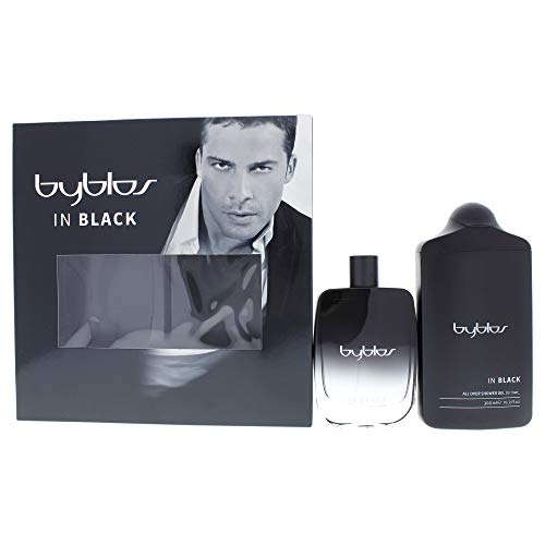 Byblos Byblos In Black By Byblos for Men - 2 Pc Gift Set 3.4oz Edt Spray, 10.15oz Shower Gel, 2count