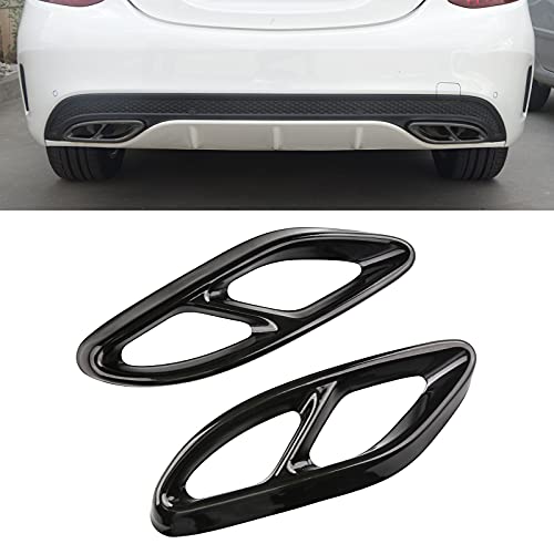 VANJING Car Exterior Exhaust Trims Cover Compatible with Mercedes-Benz B250 W205 CLA250 CLA200 C117 W213 W212 W207 W205 C207 X253