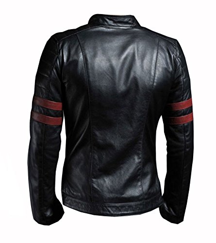 VearFit Hybrid Mayhem Hero Black PU Faux Leather Biker Jacket for Men2