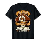 Je suis Menuisier Pas Magicien Menuisier Humour Charpentier T-Shirt