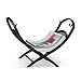 Relaxdays Kaminholzkorb mit Tragetasche, Gusseisen, faltbar, Zeitungshalter, HxBxT: 32 x 43, 5...