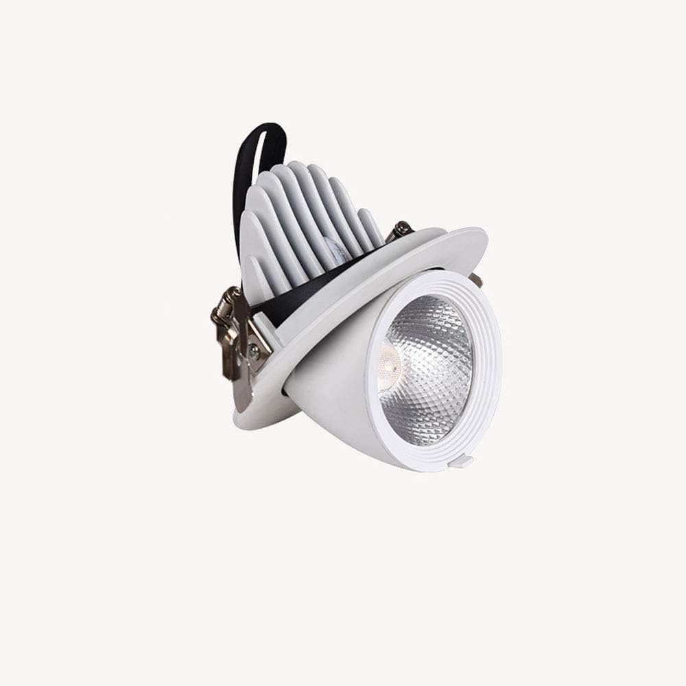 Downlight de interior Foco empotrable LED resistente, luz de techo empotrada, foco superbrillante de alta potencia, esquina de cocina, luz de panel ajustable, decoración del hogar, accesorios de ilumi