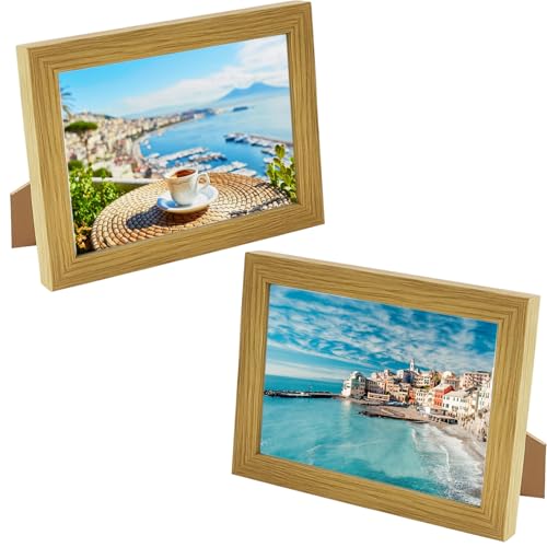 Image of Small Picture Frames, 2 Pack 6x4 inch Photo Frames for Wall or Tabletop Display, Perfect for Family Photos and Home Decor