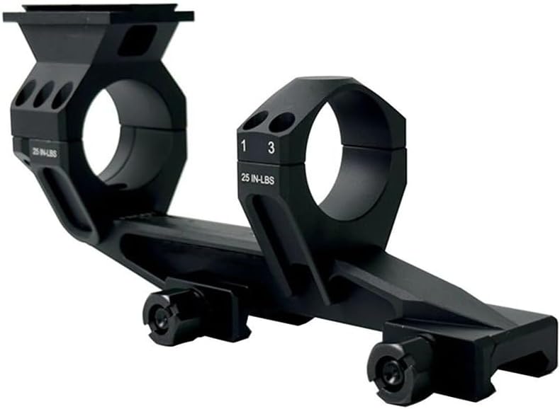 Ultra LPVO Cantilever Scope Mount for ATACR/VUDU/NXS & More Riflescopes, 30mm/34mm Dual Rings, 1.54"/1.93" Height, w/Top Rail for ACRO P2 Red Dot Sight, 7075 Aluminum, Fits 20mm Picatinny Rail