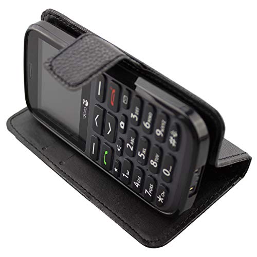 caseroxx Bookstyle-Case for Doro 1370/1372, Cover, faux leather, black, Card Slots & Magnetic Closure - Image 2