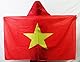 AZ FLAG - Umhangflagge Vietnam - 150x90 cm - Vietnamesische Cape Fahne 100% Polyester mit integrierten Ärmeln und Kapuze - Body Flag 80g