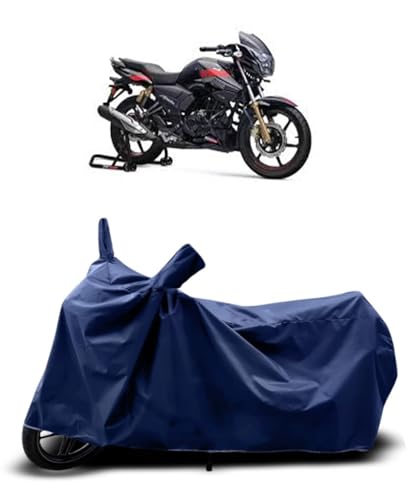 Image of CoverRide Bike Cover Waterproof Heavy Duty - All Weather Dustproof UV Protection Bike Cover for TVS Apache RTR 180 Outdoor Indoor Use with Windproof Buckle