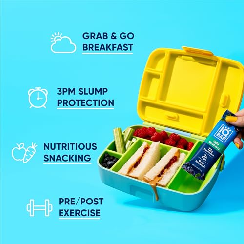 image for IQBAR Brain and Body Plant Protein Bars - Wild Blueberry - 24-Count - 