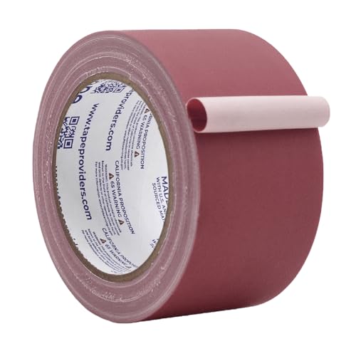 Image of WOD GTC12 Gaffer Tape, Burgundy Low Gloss Finish Film, 2.5 inch x 60 ft. (Pack of 20) Residue Free, Non Reflective Cloth Fabric, Secure Cords, Water Resistant, Photography, Filming Backdrop