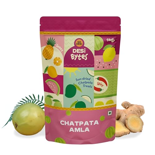Image of GO DESi Dried Chatpata Amla Candy, 300g, Indian Gooseberry, Fruit Snacks, Mouth Freshener