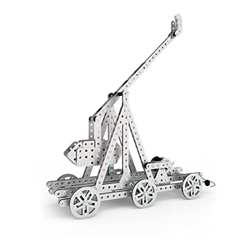 Zestaw budowy modelu trebusza mechanicznego 3D, 580 elementów, stal nierdzewna, przekładnia, pojazd grawitacyjny, metalowa zabawka dzieci