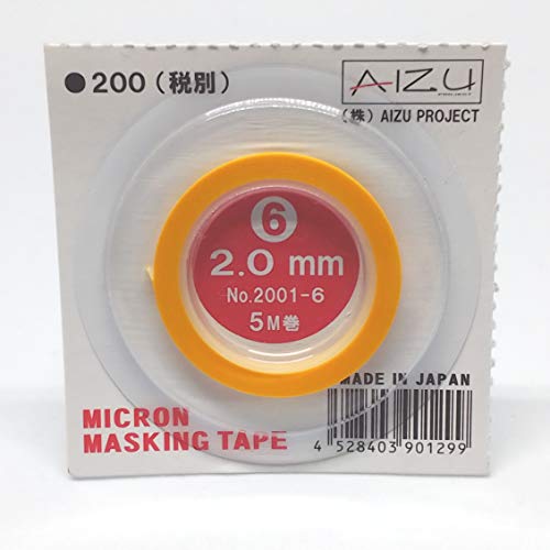 Micron Cinta Enmascaradora 6 2.0mm Ancho ~ 5M Bobinado