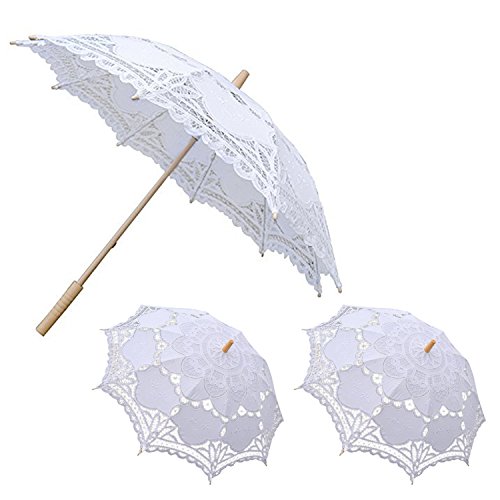 Lace Umbrella, E SELECT Wedding Party Decoration for, White, Size No Size