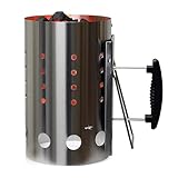 The Bincho Grill Stainless Steel Charcoal Chimney Starter – Perfect for Binchotan...