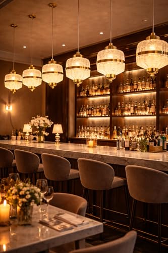 Image of TRIPPING 10 Watt Premium Crystal Glass LED Pendant Light with 3-in-1 Adjustable Light Color (Warm, Natural, Cool), Gold Finish Hanging Ceiling Lamp for Home, Hotel & Cafe Interiors 547