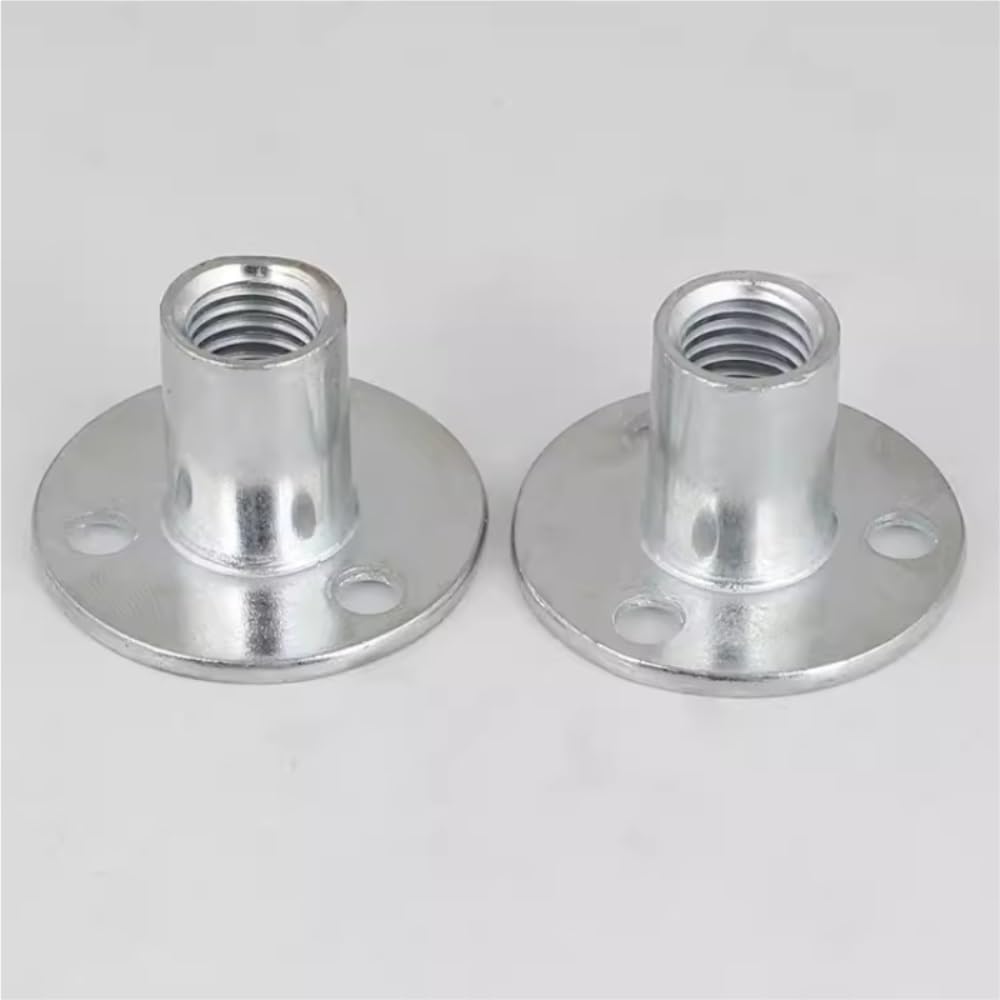 10Pcs Drei-loch Muttern Verzinkt Schloss Möbel Schwarz Mutter M6 M8 M10(M6 (10Pcs))