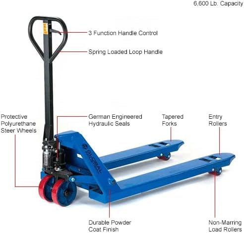 Global Industrial ML30L Pallet Jack Truck, 6600 Lb. Capacity thumb #8