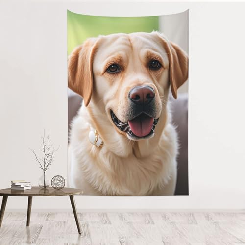 Tapisserie murale labrador velours décoration murale chambre 152x101
