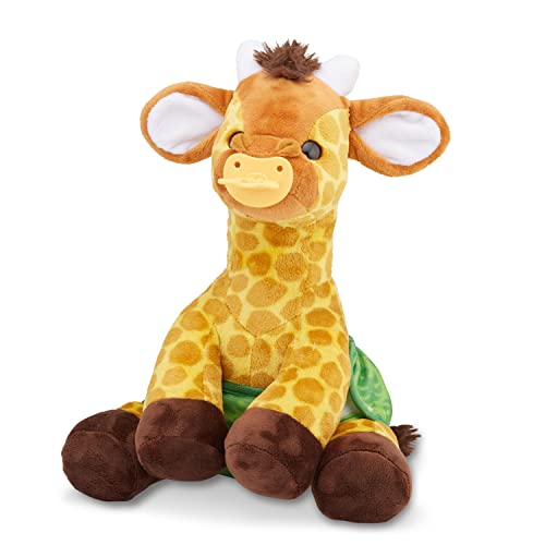 Image of Melissa & Doug 11-Inch Baby Giraffe Plush Stuffed Animal with Pacifier, Diaper, Baby Bottle Toddler Animal Toys Ages 18+ Months