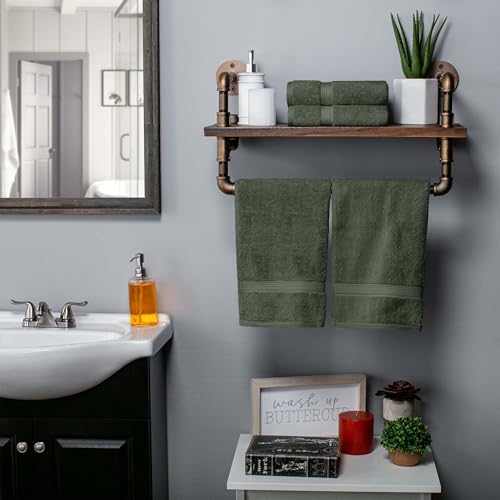 image for Superior Egyptian Cotton Pile Hand Towel Set of 4, Ultra Soft Luxury T