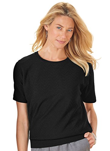 Alfred Dunner Women's Plus-Size Short-Sleeve Sweater