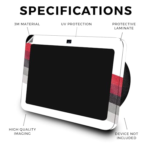 Image of Glossy Glitter Skin Compatible with Amazon Echo Show 8 (3rd Gen, 2023) - Slant Stripes - Premium 3M Vinyl Protective Wrap Decal Cover - Easy to Apply | Crafted in The USA by MightySkins