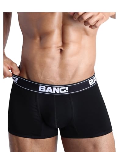 Bang Men's Underwear - - Cotton Boxer Brief - Premium Skin Soft Texture Athletic Sport Support