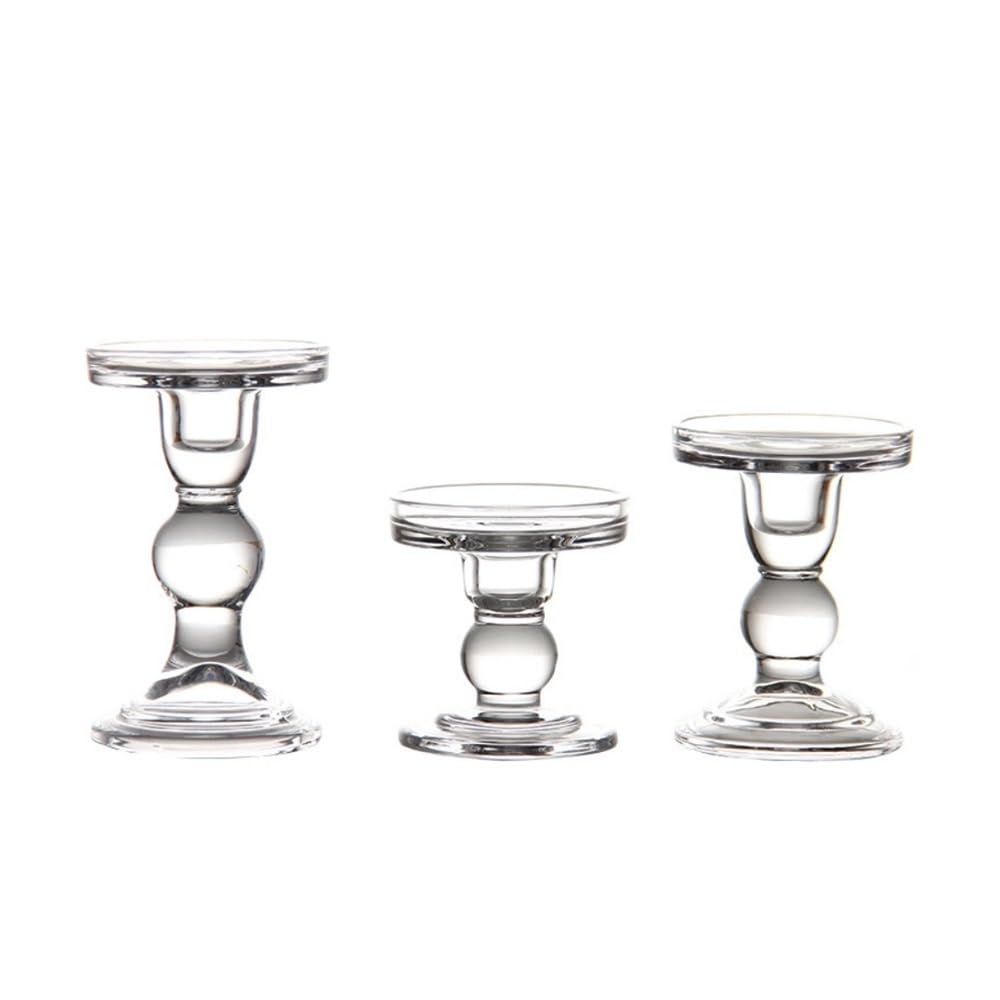 Kerzenhalter 3-teiliges Glaskerzenset – Moderne Aromatherapie-Halter for die Inneneinrichtung