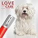 FLAMIA & JABZ Stripping Knife for Dogs, Right Handed, Stainless Steel with Plastic Grip (Fine)