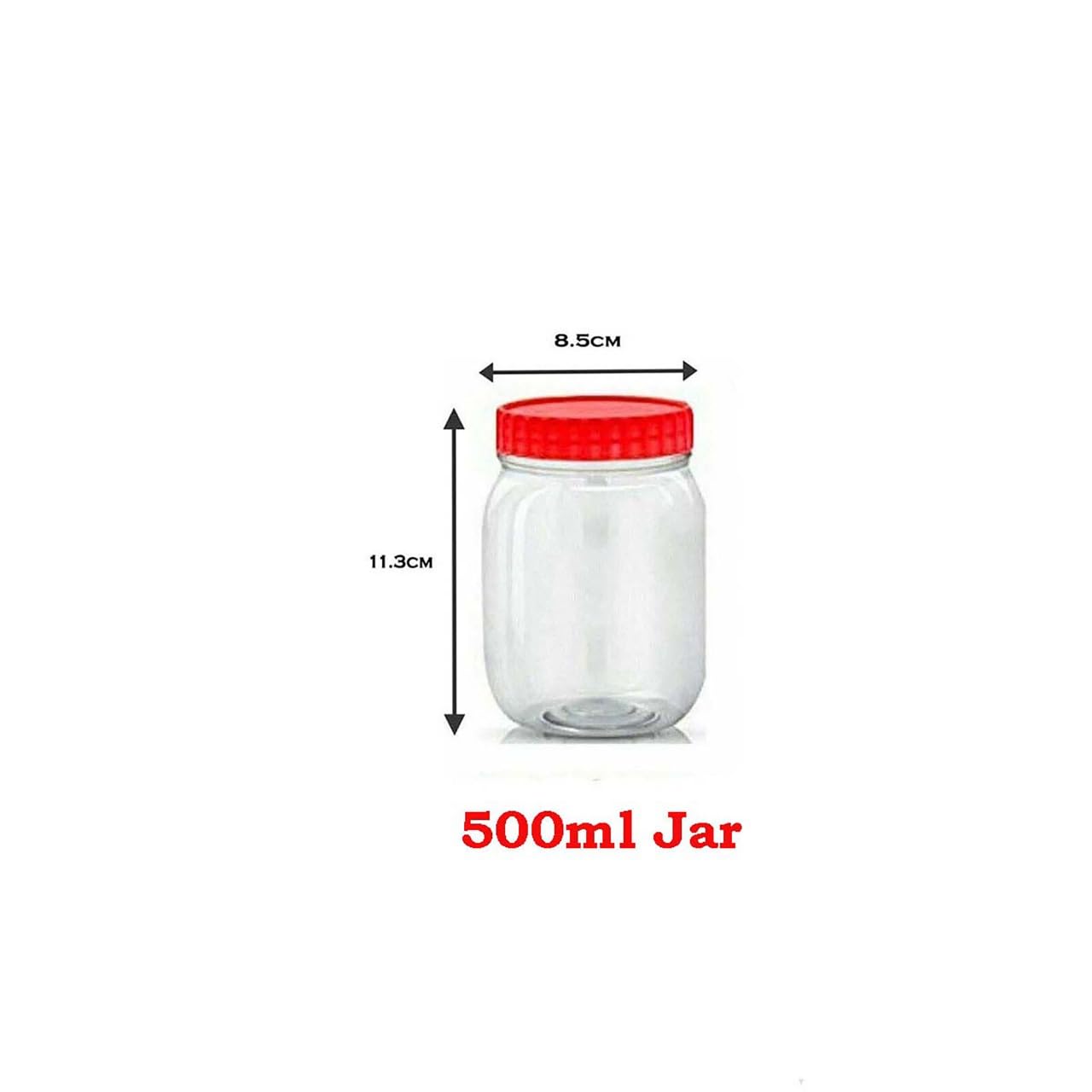 QUANTA Plastic Jars with Lids, Clear Storage Containers, Airtight, Stackable, BPA-Free Container Jar for Spices Sweets - Image 2