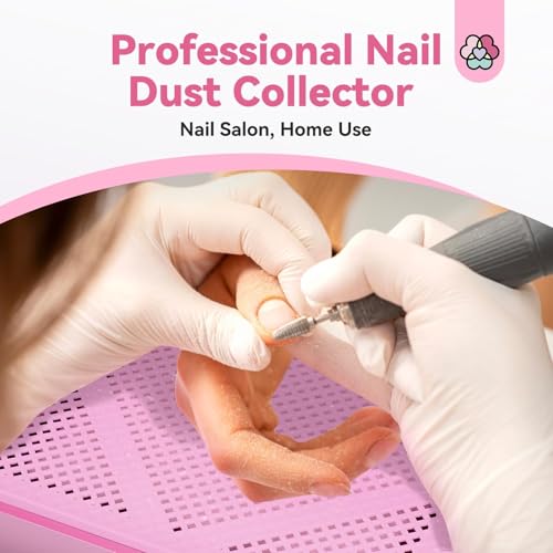 Saviland SA0530_02-US0827 Nail Dust Collector: 60W Pro Nail Vacuum Dust Collector Electric Acrylic Nails Extractor Duster Collector Detachable Filter thumb #1