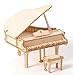 WQISON Grand Piano Spielzeug 3D-Holz-Puzzle Spielzeug Versammlungs-Modell Holz Bastelsets Tischdekoration Compatible with Kinder Kinder