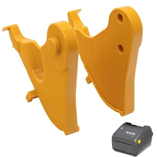 1 Pair Media Support Arms Parts Set for Zebra ZD420D Thermal Label Barcode Printers,Label Paper Buckle/Clip/Holder for Label Maker,Yellow