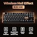 Keychron K8 HE TKL Hall Effect Wireless Mechanical Keyboard, Magnetic Hot-Swappable Switches, Rapid Trigger, QMK/VIA, RGB, 2.4GHz/Bluetooth 5.2/Wired, Aluminum & Wood Frame, Mac Windows Linux – Black