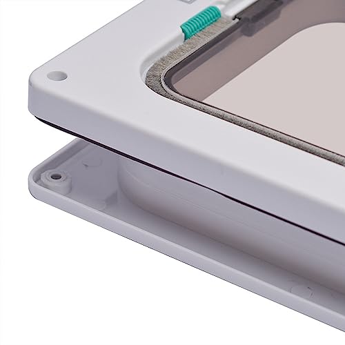 HelloCreate Pet Door,4 Way Locking Cat Flap Door,Pet Door for Cats & Puppy,Weatherproof Pet Door for Interior Exterior Door Window Wall - Image 5