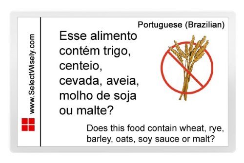 Gluten Free Translation Card Translate Buy Online In Barbados At Desertcart